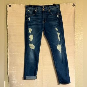 7 For All Mankind. The Relaxed Skinny. Women’s, Size:28.